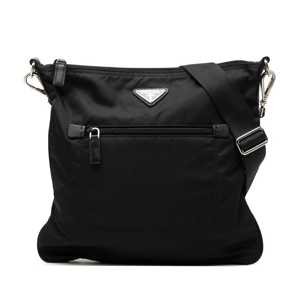 Pre-Loved Prada Tessuto Zip Top Crossbody